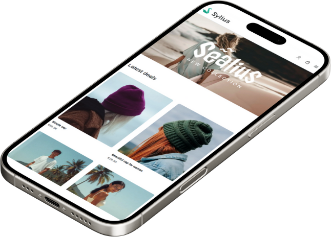 Smartphone site sylius en version mobile